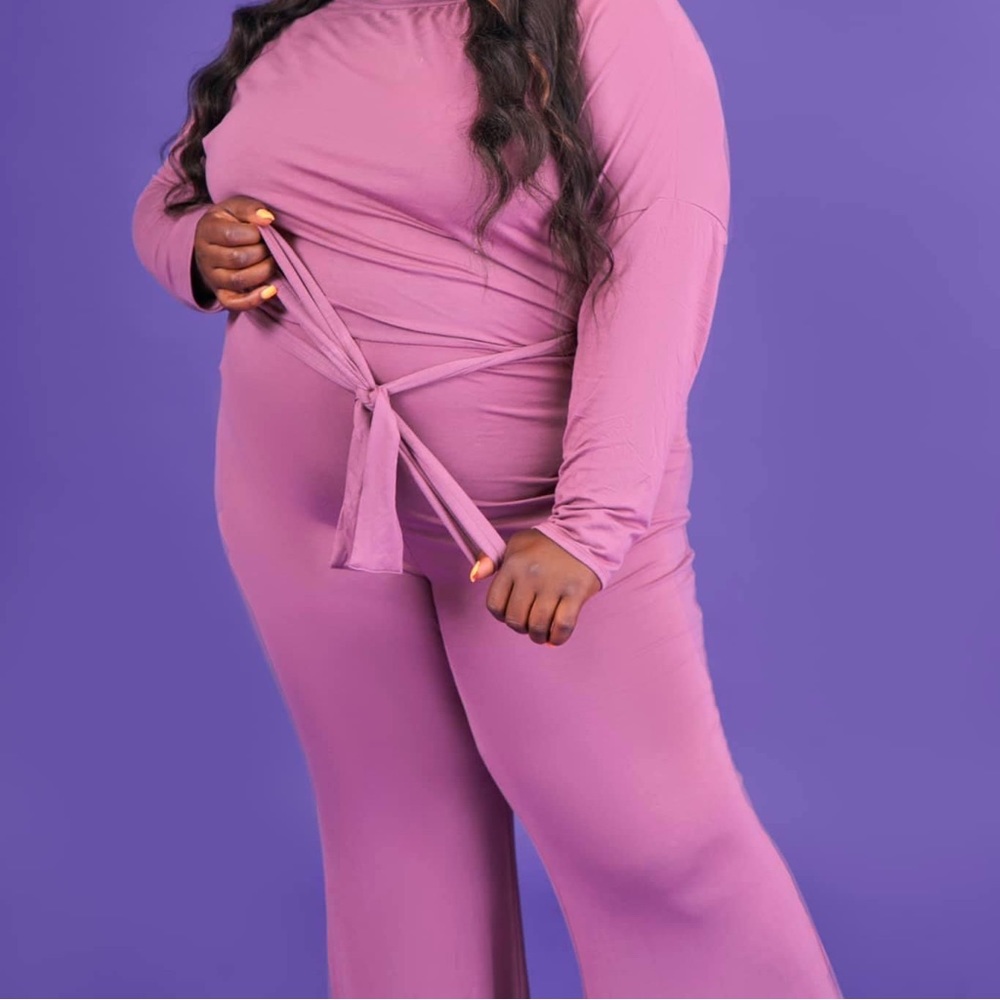 Fashion nova tie jumpsuit